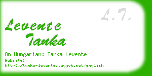 levente tanka business card